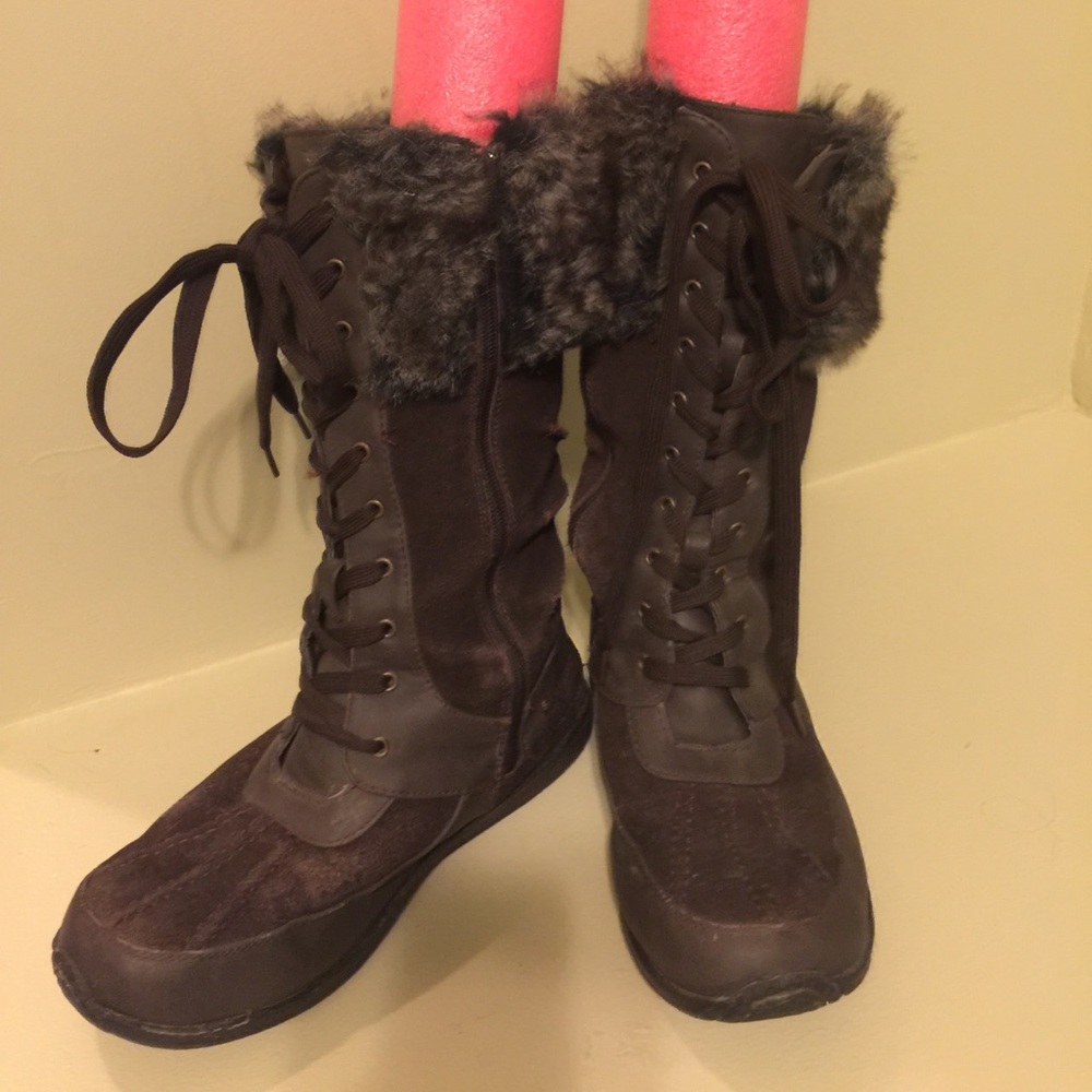 Hot Paws Suede Winter Boots